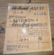 Ticket De Train PLM 1932, Avignon - Aubagne En 3e Classe  ................... E3-84 - Europe