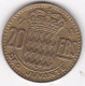 Monaco 20 Francs 1951 Rainier III , En Cupro Aluminium - 1949-1956 Old Francs