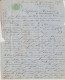 MARITIME + FISCAL ! - 1870 - BATEAU A VAP. MARSEILLE (IND 12) + TIMBRE DIMENSION 1F ! LETTRE => CONSTANTINE (ALGERIE) - 1849-1876: Période Classique