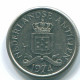 10 CENTS 1974 NIEDERLÄNDISCHE ANTILLEN Nickel Koloniale Münze #S13496.D.A - Nederlandse Antillen