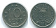 10 CENTS 1974 NIEDERLÄNDISCHE ANTILLEN Nickel Koloniale Münze #S13496.D.A - Nederlandse Antillen