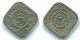 5 CENTS 1970 ANTILLAS NEERLANDESAS Nickel Colonial Moneda #S12517.E.A - Antilles Néerlandaises