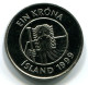 1 KRONA 1999 ICELAND UNC Fish Coin #W11073.U.A - Island