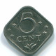 5 CENTS 1982 NETHERLANDS ANTILLES Nickel Colonial Coin #S12358.U.A - Antilles Néerlandaises
