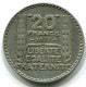 20 FRANCS 1933 FRANCE Coin SILVER XF #W10507.30.U.A - 20 Francs