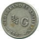 1/4 GULDEN 1967 ANTILLAS NEERLANDESAS PLATA Colonial Moneda #NL11583.4.E.A - Niederländische Antillen