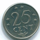 25 CENTS 1970 ANTILLAS NEERLANDESAS Nickel Colonial Moneda #S11471.E.A - Netherlands Antilles