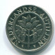 25 CENTS 1998 ANTILLES NÉERLANDAISES Nickel Colonial Pièce #S11303.F.A - Netherlands Antilles
