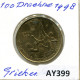 100 DRACHMES 1998 GRECIA GREECE Moneda #AY399.E.A - Griechenland