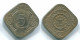 5 CENTS 1967 NETHERLANDS ANTILLES Nickel Colonial Coin #S12480.U.A - Niederländische Antillen