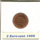 2 EURO-CENT 1999 FRANCIA FRANCE Moneda #AM463.E.A - France