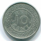 10 CENTS 1976 SURINAME Nickel Pièce #S13304.F.A - Surinam 1975 - ...