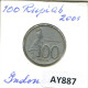 100 RUPIAH 2001 INDONESIA Coin #AY887.U.A - Indonesië