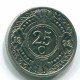 25 CENTS 1993 NETHERLANDS ANTILLES Nickel Colonial Coin #S11291.U.A - Netherlands Antilles