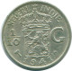 1/10 GULDEN 1941 S NETHERLANDS EAST INDIES SILVER Colonial Coin #NL13778.3.U.A - Nederlands-Indië