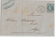 MARITIME ! - 1869 - BAT. A VAP. MARSEILLE (IND 10) / LETTRE  => ALGER (ALGERIE) - Maritime Post
