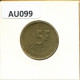 5 FRANCS 1993 FRENCH Text BELGIUM Coin #AU099.U.A - 5 Frank