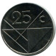 25 CENTS 1991 ARUBA Coin (From BU Mint Set) #AH068.U.A - Aruba