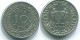 10 CENTS 1966 SURINAM NIEDERLANDE Nickel Koloniale Münze #S13234.D.A - Surinam 1975 - ...