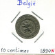 10 CENTIMES 1894 DUTCH Text BÉLGICA BELGIUM Moneda #BA271.E.A - 10 Cent