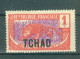 TCHAD - N°1 MH. - SCAN DU VERSO - Types Du Congo De 1907-17 Surchargés. - Unused Stamps