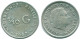 1/10 GULDEN 1962 ANTILLES NÉERLANDAISES ARGENT Colonial Pièce #NL12370.3.F.A - Antilles Néerlandaises