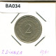 2 DINARA 1981 YUGOSLAVIA Moneda #BA034.E.A - Yougoslavie