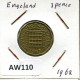THREEPENCE 1962 UK GRANDE-BRETAGNE GREAT BRITAIN Pièce #AW110.F.A - F. 3 Pence
