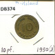 10 PFENNIG 1950 J BRD DEUTSCHLAND Münze GERMANY #DB374.D.A - 10 Pfennig
