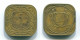 5 CENTS 1971 SURINAME NÉERLANDAIS NETHERLANDS Nickel-Brass Colonial Pièce #S12887.F.A - Surinam 1975 - ...