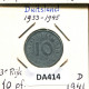 10 REICHSPFENNIG 1941 D DEUTSCHLAND Münze GERMANY #DA414.2.D.A - 10 Reichspfennig