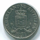 25 CENTS 1971 NETHERLANDS ANTILLES Nickel Colonial Coin #S11499.U.A - Niederländische Antillen