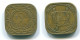 5 CENTS 1972 SURINAME Netherlands Nickel-Brass Colonial Coin #S13042.U.A - Suriname 1975 - ...