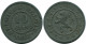 10 CENTIMES 1915 DUTCH Text BELGIQUE BELGIUM Pièce #BA412.F.A - 10 Cent