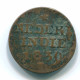 1 CENT 1839 INDES ORIENTALES NÉERLANDAISES INDONÉSIE INDONESIA Copper Colonial Pièce #S11696.F.A - Dutch East Indies
