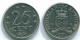 25 CENTS 1971 ANTILLAS NEERLANDESAS Nickel Colonial Moneda #S11554.E.A - Netherlands Antilles