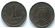 1 CENT 1975 NIEDERLÄNDISCHE ANTILLEN Bronze Koloniale Münze #S10674.D.A - Niederländische Antillen