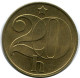 20 HALERU 1990 CZECHOSLOVAKIA Coin #AR223.U.A - Czechoslovakia