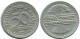 50 PFENNIG 1921 A DEUTSCHLAND Münze GERMANY #AD673.9.D.A - 50 Rentenpfennig & 50 Reichspfennig