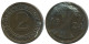 2 RENTENPFENNIG 1924 J DEUTSCHLAND Münze GERMANY #AD463.9.D.A - 2 Rentenpfennig & 2 Reichspfennig