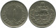 IRANÍ 1 RIAL 1956 / 1335 Islámico Moneda #AP217.E.A - Iran