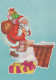 BABBO NATALE Natale Vintage Cartolina CPSM #PAJ715.A - Santa Claus