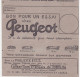 Telegramme Publicite Peugeot Automobile Velos Cyclos Cycles Escoutoux Pour Paris - Automobile