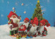 PÈRE NOËL Bonne Année Noël Vintage Carte Postale CPSM #PBB010.A - Santa Claus