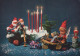 SANTA CLAUS Happy New Year Christmas Vintage Postcard CPSM #PBB007.A - Santa Claus