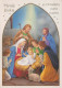 Vierge Marie Madone Bébé JÉSUS Noël Religion Vintage Carte Postale CPSM #PBP820.A - Maagd Maria En Madonnas