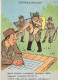 SOLDIERS HUMOUR Militaria Vintage Postcard CPSM #PBV953.A - Humor