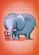 ELEFANTE Animale Vintage Cartolina CPSM #PBS767.A - Elefanten