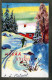 WEIHNACHTSMANN SANTA CLAUS Neujahr Weihnachten GNOME Vintage Ansichtskarte Postkarte CPSMPF #PKG418.A - Santa Claus