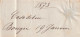 MARITIME - 1873 - RARE CACHET !! BAT. A VAP. BONE -  ALGER ! / LETTRE De BOUGIE (ALGERIE) => NAPLES ! - Schiffspost